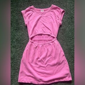 Aerie pink cutout mini dress